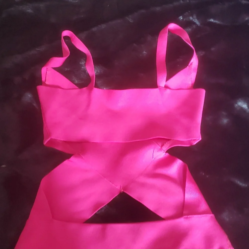 NEW SKIMS KNIT SWIMSUIT MONOKINI IN PINK : SIZE:LARGE